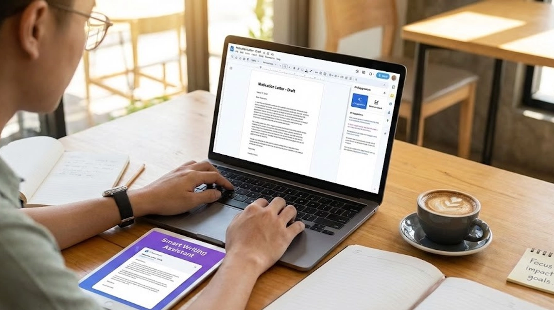 كيف تكتب خطاب دافع قوي للمنح باستخدام أدوات ذكية