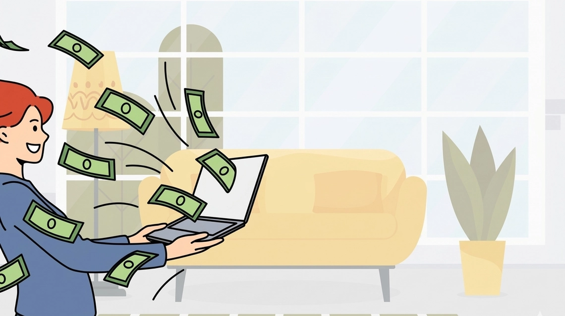 كيفية الحصول على المال من المنزل| 21 طريقة لكسب المال من المنزل مربحة جداً