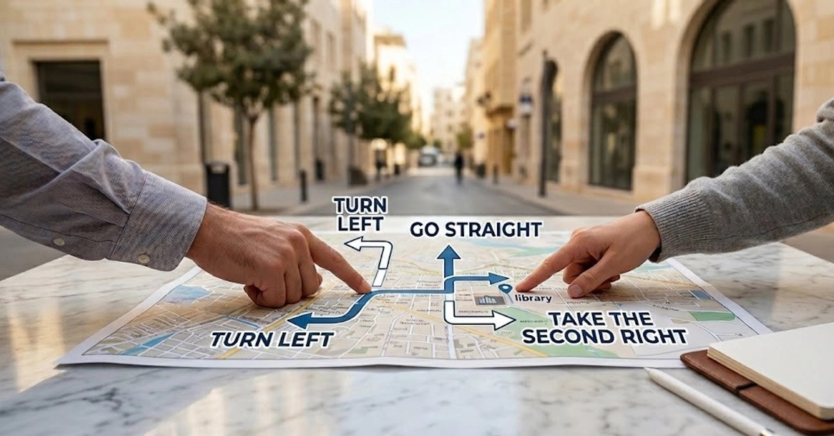 Online English Course on Directions and Grammar for Beginners