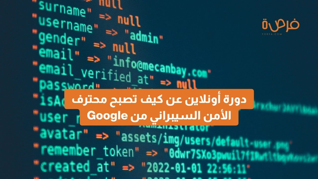 دورة أونلاين عن كيف تصبح محترف الأمن السيبراني من Google: ابدأ مسيرتك في عالم الحماية الرقمية