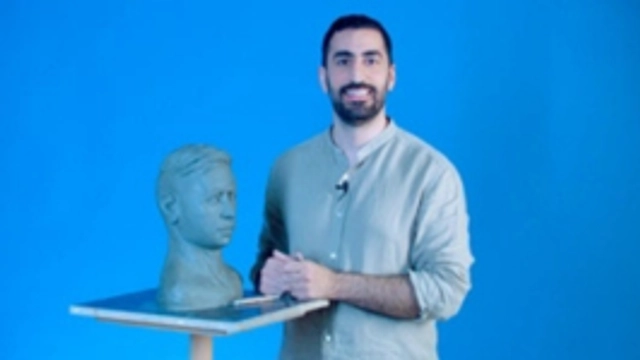 Clay Portrait Sculpture online Course by dawrat