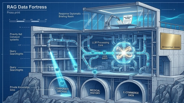 دورة متقدمة عبر الإنترنت في توليد الاسترجاع المعزز (RAG) من DeepLearning.AI