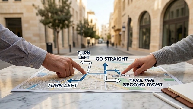 Online English Course on Directions and Grammar for Beginners