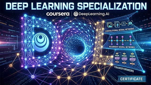 دورة تخصصية عبر الإنترنت في التعلم العميق من DeepLearning.AI
