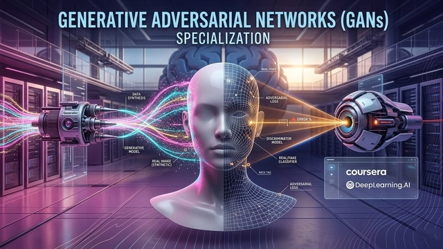 دورة تخصصية عبر الإنترنت في GANs من DeepLearning.AI
