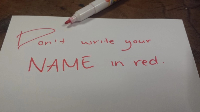 لا تكتب بالأحمر في كوريا
